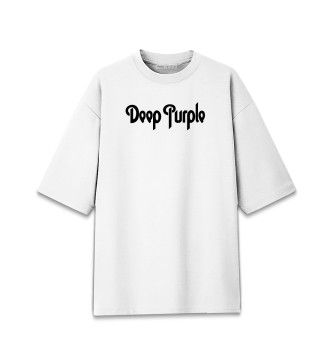 Хлопковая футболка оверсайз Deep Purple