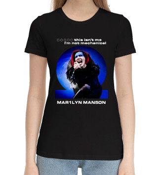 Хлопковая футболка Marilyn Manson Omega