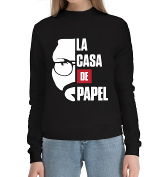 Женский Хлопковый свитшот La Casa De Papel
