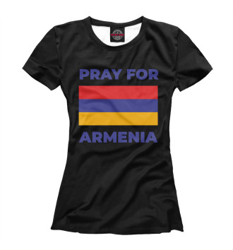 Футболка для девочек Pray For Armenia