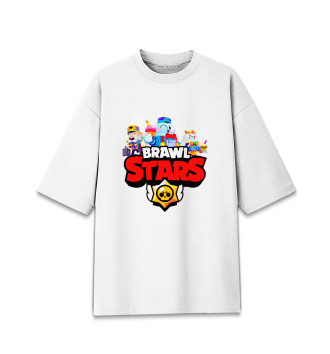 Хлопковая футболка оверсайз BRAWL STARS / LOU.