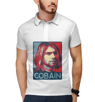 Мужское Поло Kurt Cobain (Nirvana)