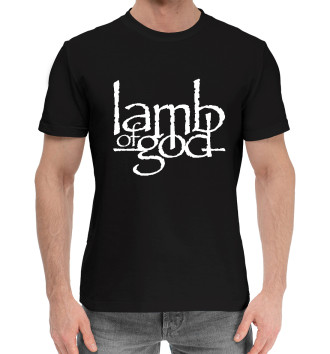 Мужская Хлопковая футболка Lamb of god