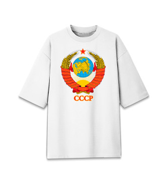 Хлопковая футболка оверсайз Герб СССР