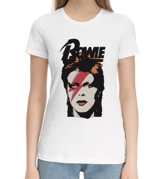 Женская Хлопковая футболка David Bowie
