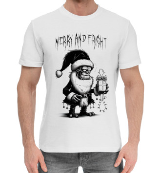Мужская Хлопковая футболка Merry and fright