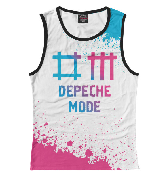 Майка Depeche Mode Neon Gradient для девочек 