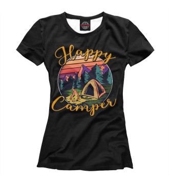 Футболка для девочек Happy camper