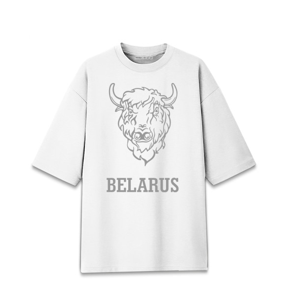 Мужская Хлопковая футболка оверсайз Беларусь