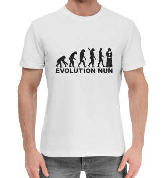 Хлопковая футболка Эволюция монашки