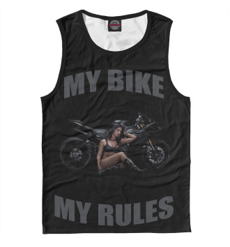 Мужская Майка My bike - my rules