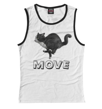 Майка для девочек Move cat