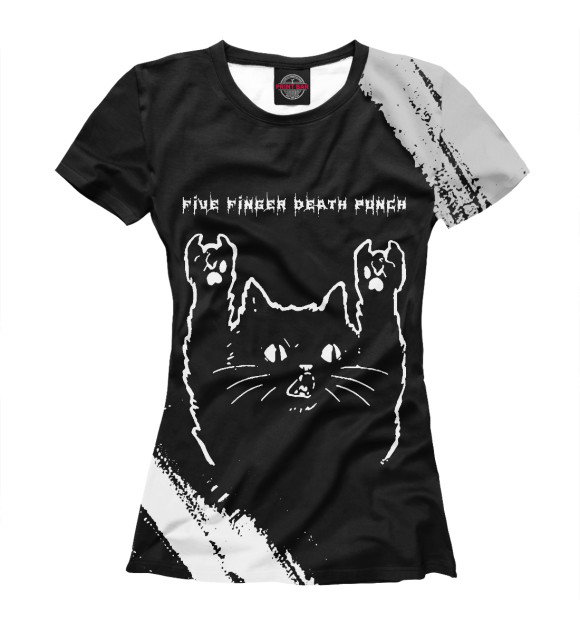 Футболка Five Finger Death Punch Cat для девочек 
