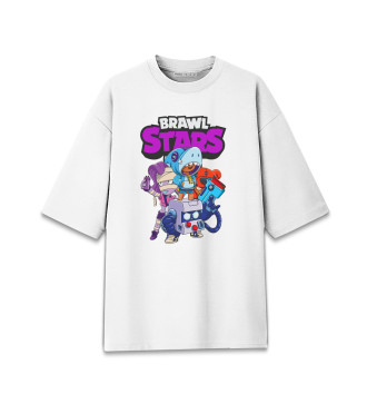 Женская Хлопковая футболка оверсайз Brawl Stars