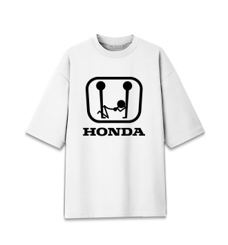 Мужская Хлопковая футболка оверсайз Honda