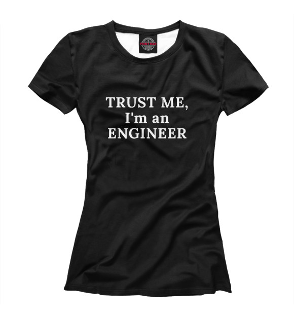 Футболка I am an engineer для девочек 