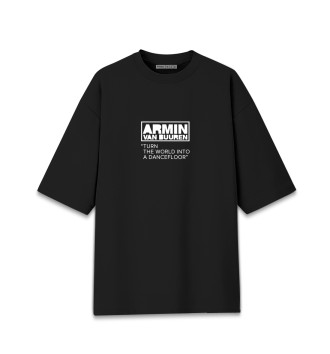 Хлопковая футболка оверсайз Armin Van Buuren ASOT1000