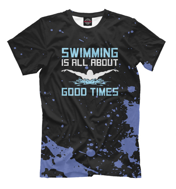 Футболка Swimming Is All About Good для мальчиков 