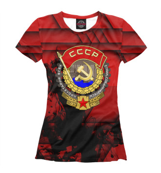 Женская Футболка Сила | Мощь | СССР