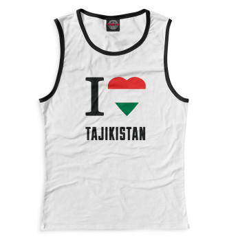 Майка для девочек I love Tajikistan