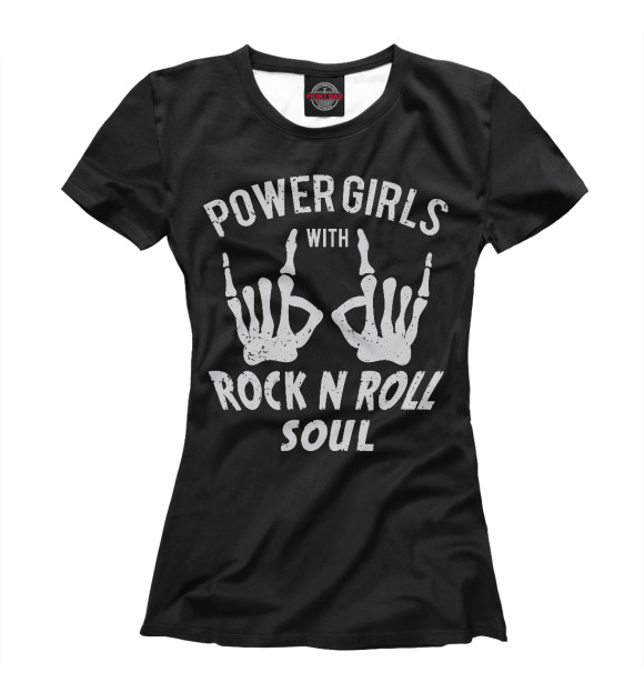 Футболка Power Girls with Rock n Roll для девочек 