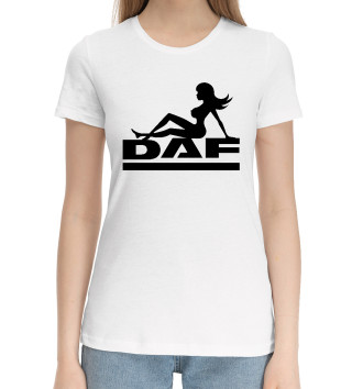 Женская Хлопковая футболка DAF