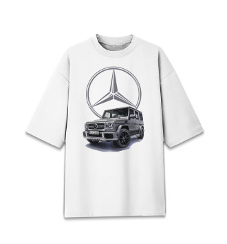 Мужская Хлопковая футболка оверсайз Mercedes Gelendwagen