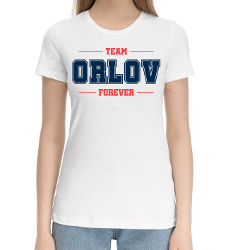 Женская Хлопковая футболка Team Orlov
