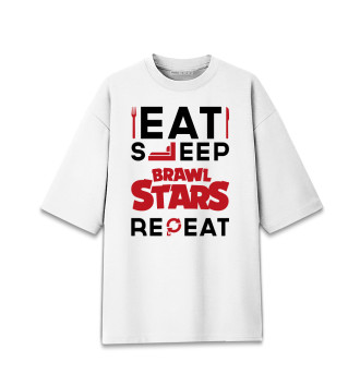 Хлопковая футболка оверсайз Brawl Stars Routine
