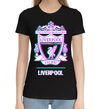 Хлопковая футболка Liverpool FC Glitch
