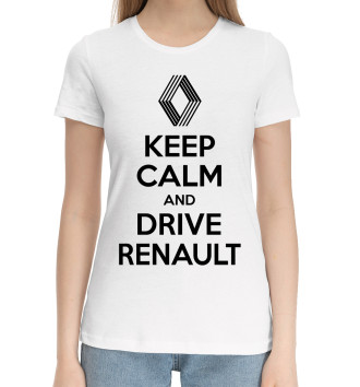 Хлопковая футболка Будь спок и води Renault