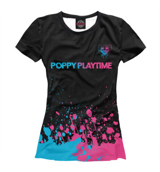 Футболка Poppy Playtime Neon Gradient