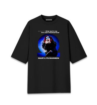 Женская Хлопковая футболка оверсайз Marilyn Manson Omega