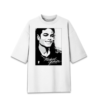 Хлопковая футболка оверсайз Michael Jackson
