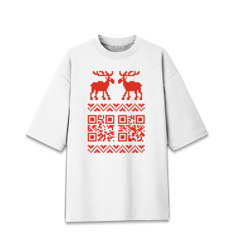Хлопковая футболка оверсайз Code Deer