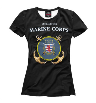 Футболка для девочек Luxembourg Marine Corps