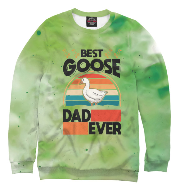 Свитшот Best Goose Dad Ever для девочек 