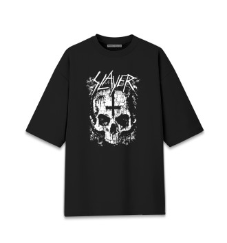 Хлопковая футболка оверсайз Slayer (cross)