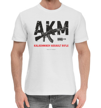 Мужская Хлопковая футболка Автомат Калашникова (АКМ)