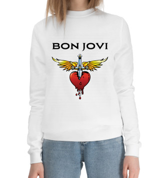 Хлопковый свитшот Bon Jovi