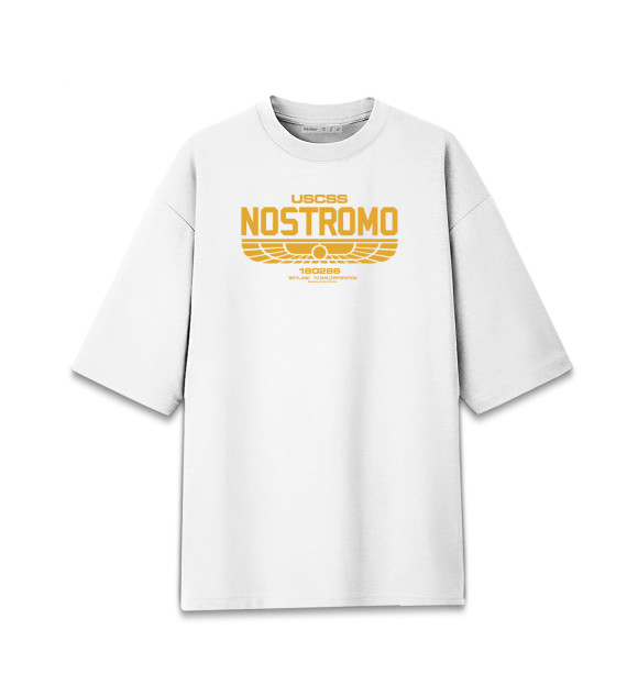 Женская Хлопковая футболка оверсайз Nostromo