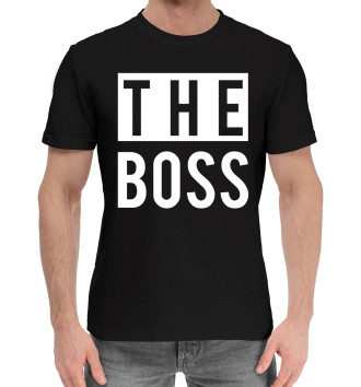 Хлопковая футболка The boss