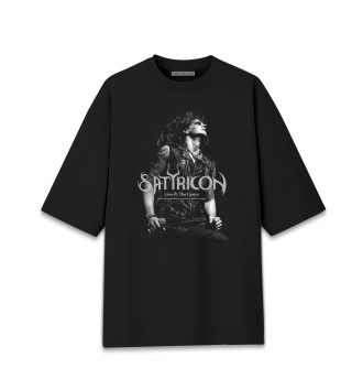 Мужская Хлопковая футболка оверсайз Satyricon