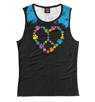 Майка для девочек Heart peace sign shirt!