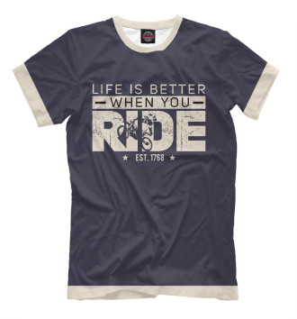 Футболка Life is better when you ride