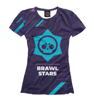 Футболка для девочек Brawl Stars Gaming Neon