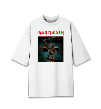 Мужская Хлопковая футболка оверсайз Iron Maiden