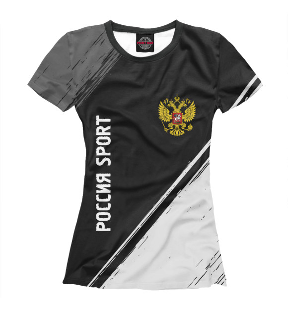 Футболка Russia - Герб | Россия Sport | Краска для девочек 