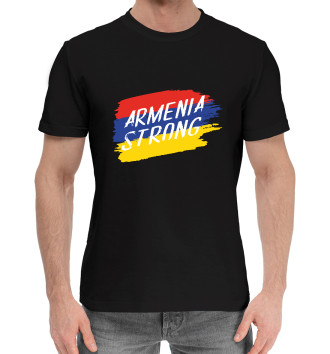 Мужская Хлопковая футболка Сильная Армения