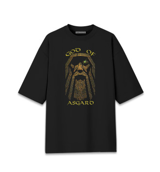 Хлопковая футболка оверсайз Бог Асгарда Один